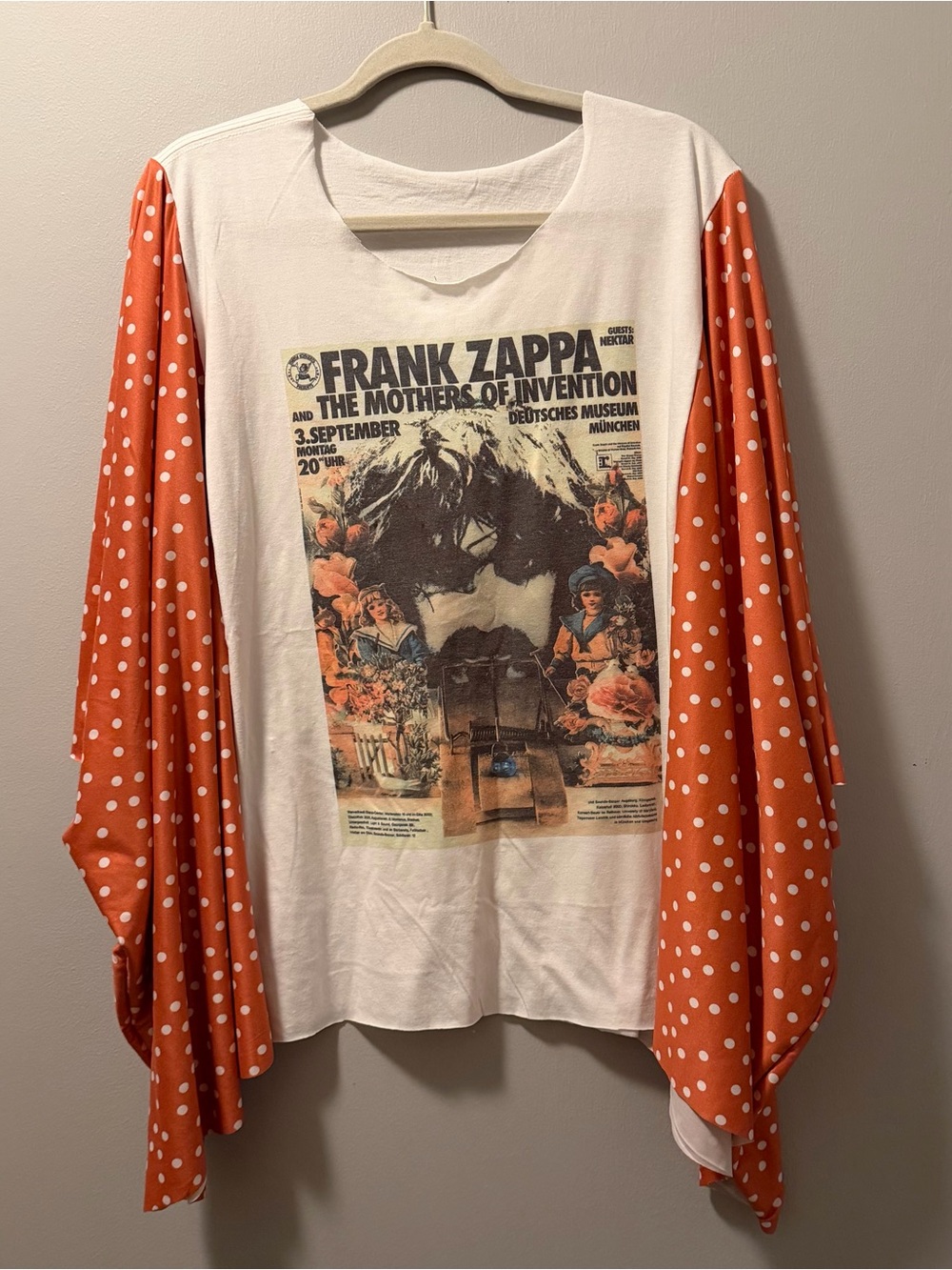 Frank Zappa poncho polkadot up cycle